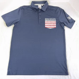 Puma Volition Emerald Bay Flag Pocket Polo Shirt Navy Herren Größe Small - Bild 1 von 6