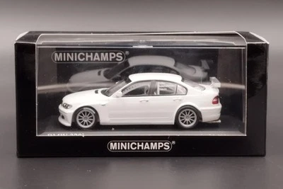 1:43 BMW 320i E46 Muller Huisman Prialux Street White Replacemnt Box Minichamps - Immagine 1 di 4