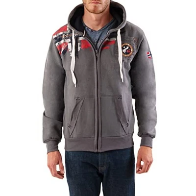 Географическая Норвегия толстовка с капюшоном Fespote темно серый человек - Изображение 1 из 4