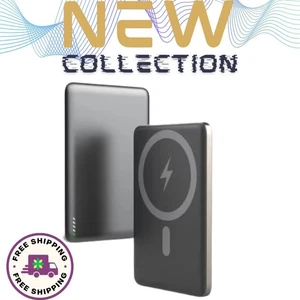 5000mAh Wireless Power Bank Ultra Slim | 15W Qi2 Fast Charging | 20W PD Output - Picture 1 of 13