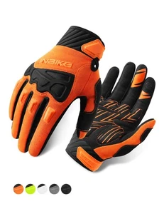 Mountain Bike Gloves for Men Knuckle Guard Padded Men's Cycling Gloves Breath... - Bild 1 von 9