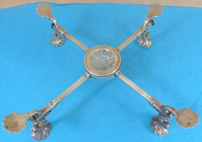 Raro soporte de plato georgiano de plata esterlina fino perforado 542 g Edward Aldridge C1760 Foto 1 de 4