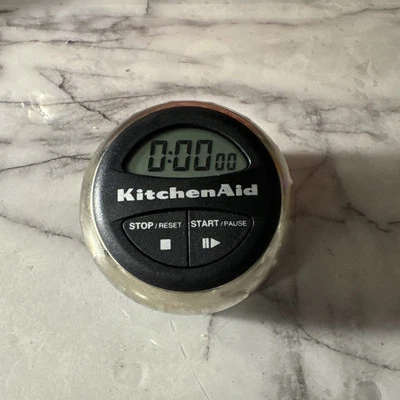 KitchenAid Digital Kitchen Timer Black & Chrome Cooks Series - Tested & Working - Image 1 of 4