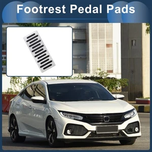 1 Pcs Footrest Pedals Cover for Honda Civic 2006-2009 Aluminum Alloy Silver Tone - Picture 1 of 6