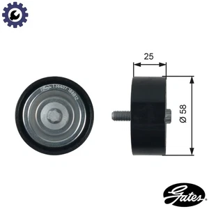 DEFLECTIONGUIDE PULLEY VRIBBED BELT T36407 FOR MERCEDES-BENZ M266.960 2.0L 4cyl - Picture 1 of 9