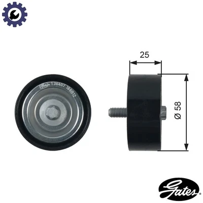 DEFLECTIONGUIDE PULLEY VRIBBED BELT T36407 FOR MERCEDES-BENZ M266.960 2.0L 4cyl - Image 1 of 4