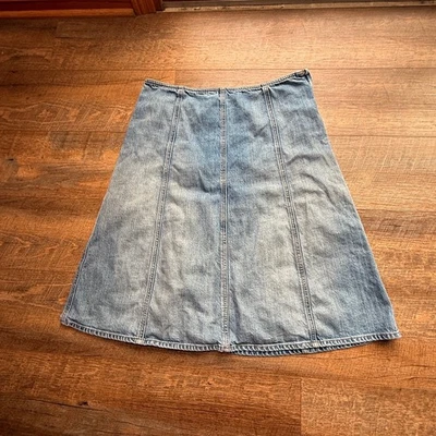 Vintage Women's Gap Denim Flare Panel Skirt Size 12 Y2K  Mid length - Image 1 of 4