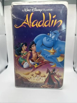 Aladdin (VHS, 1992) Black Diamond Edition Rare Walt Disney Classic - Image 1 of 4