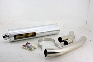 NOS SUDCO RACING 18" ROUND EXHUAST MUFFLER SLIPON 1993 1994 1995 SUZUKI GSX-R750 - Picture 1 of 11