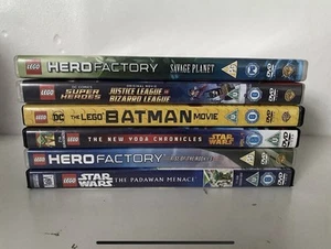 LEGO Movies & TV Series DVD's Joblot Bundle Hero Factory DC Super Hero’s BATMAN - Picture 1 of 1