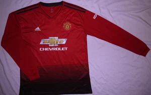 Mens EUC 2018 Adidas MANCHESTER UNITED FC Paul POGBA L/S Jersey size XL - Bild 1 von 8