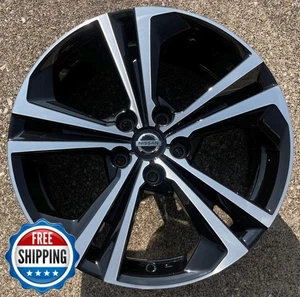 NISSAN SENTRA 2020-2023 Factory OEM Wheel 18" Rim 62825 Black Machined w/ Cap #B - Picture 1 of 5