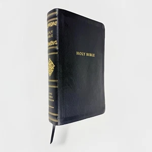 Thomas Nelson KJV Sovereign Bible Leathersoft 9395BK 2020 Red Letter Maps - Picture 1 of 17