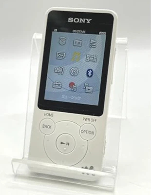 Sony Walkman NW-S15 16GB Blanco Reproductor MP3 Buena Batería Bluetooth Probado - Imagen 1 de 4