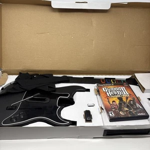 PS2 Guitar Hero III 3 Legends Of Rock Paquete Kramer Guitarra Inalámbrica Dongle Juego - Imagen 1 de 4
