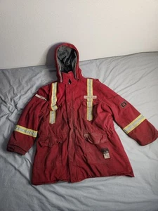 Actionwest FR Flame Resistant Insulated Heavy Work Jacket Mens Sz 50 Reflective - Picture 1 of 12