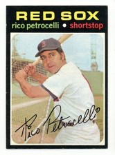 1971 TOPPS BOSTON RED SOX RICO PETROCELLI #340 NM  