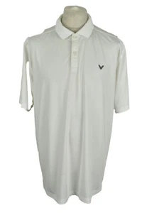 CALLAWAY White Polo T-Shirt size XL Mens Outerwear Outdoors Menswear Collared - Picture 1 of 5