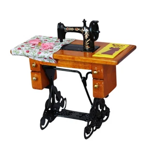 Small Sewing Machine Vintage Sewing Machine Figurine Mini House Decoration - Picture 1 of 12