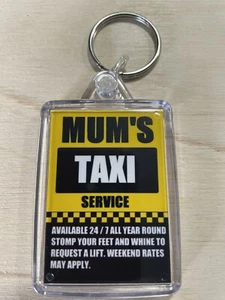 Nombre personalizado personalizar cualquier novedad de servicio de taxi divertido llavero regalo diversión - Imagen 1 de 2