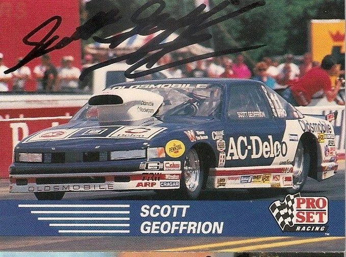 Scott Geoffrion PRO SET 1991 WINSTON PRO STOCK ACDELCO OLDSMOBILE signed card  - Image 1 of 1