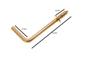 Gancho a tornillo de tocador 32 mm a hombro longitud total 45 mm Eb con paquete talla 50 - Imagen 1 de 1