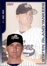 2004 Staten Island Yankees Choice #16 Mike Knox Danbury CT Plano Texas TX Card