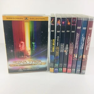 Star Trek 1-9 Movie DVD Set Sci-Fi Space Adventure Mystery Films Free Postage - Picture 1 of 24