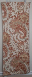 Pottery Barn Paisley Table Runner Rust Orange Beige Olive Green - Picture 1 of 7