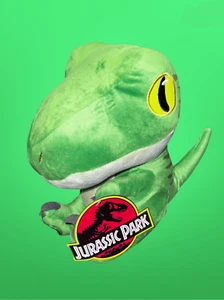 NWT 2022 Jurassic Park World Plush Green Velociraptor Dinosaur 6” Soft Dominion - Picture 1 of 5