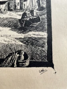 ORIGINAL ANTIKE KUGELSCHREIBER & TUSCHEZEICHNUNG - Bild 1 von 2