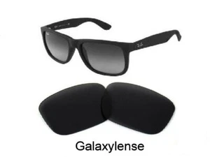 Galaxy Replacement Lenses For Ray Ban RB4165 Justin Black 54mm Sunglasses - Picture 1 of 9