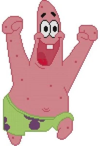 CROSS STITCH+ CRAFT PATTERN Sponge Bob Patrick Starfish Swim Trunks Sea Ocean - Picture 1 of 1