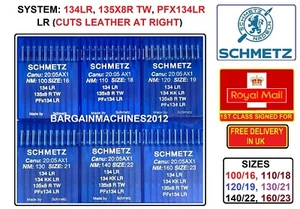 PFX134LR,134KKLR,1341LR SIZES:100/16TO160/23 LEATHER INDST SEWING MACHINE NEEDLE - Picture 1 of 7