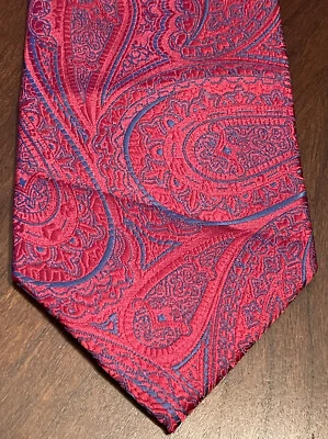 Corbata Jones New York roja azul 100 % poliéster para hombre hecha en China Foto 1 de 4