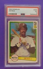 1982 Donruss Jim Rice Baseball Card, PSA 5