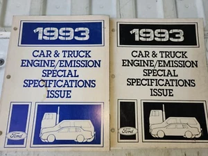 Ford 1993 libro de datos sobre emisiones del motor manual juego original de 2 - Imagen 1 de 1