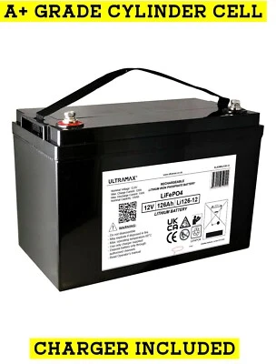Car Audio System CCTV Back Up Battery LITHIUM LIPO 12V 126AH LI126-12 DeepCycle - Image 1 of 4