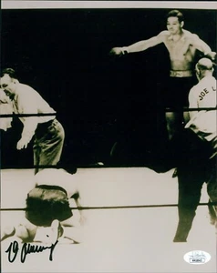 Max Schmeling Boxer firmato 8x10 foto opaca autenticata JSA - Foto 1 di 2