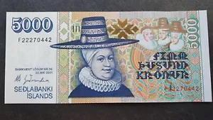 ISLANDIA 5000 coronas 2001, P-60, UNC - Imagen 1 de 4