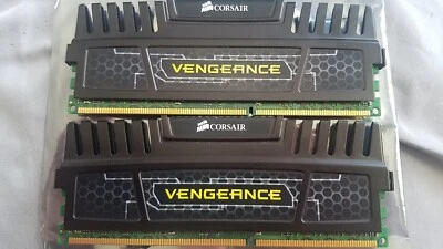 Tested Corsair Vengeance 16GB 8GB x2 CMZ16GX3M2A1600C10 DDR3 1600 Memory RAM - Image 1 of 2