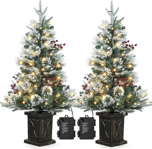 Weihnachtsbaum Künstlich mit Beleuchtung, 90 cm Weihnachtsbaum mit 78 LED-2pcs - Bild 1 von 7