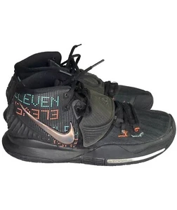 Nike Kyrie 6 Youth Shot Clock Eleven Basketball Black Size 6.5Y Shoes BQ5599-006 - Picture 1 of 9