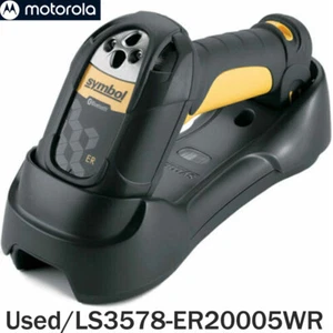 Motorola Symbol LS3578-ER 1D BlueTooth Barcode Scanner W/ Cable Base Battery Kit - Picture 1 of 5