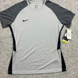 Nike shirt womens M Stretch performance vented gym Athletic running slim fit - Picture 1 of 16