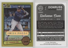 2017 Panini Donruss Retro 1983 Gold Press Proof /99 Robinson Cano #RV-31