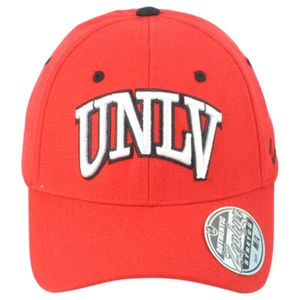 NCAA Zephyr UNLV Rebels Red Adults Men Curved Flex Fit Stretch Small Hat Cap - Picture 1 of 7