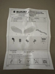 New Genuine Suzuki S-cross Akk416 Headlamp Protectors Part 990AA00123001 NLA - Picture 1 of 5