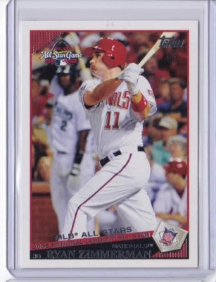 2009 Topps Updates & Highlights #UH301 RYAN ZIMMERMAN WASHINGTON NATIONALS ID5 - Image 1 of 2