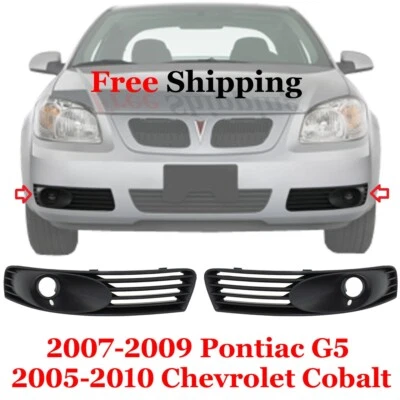For 05-10 Chevrolet Cobalt 07-09 Pontiac G5 Fog Lamp Bezel Left & Right Set of 2 Foto 1 de 4